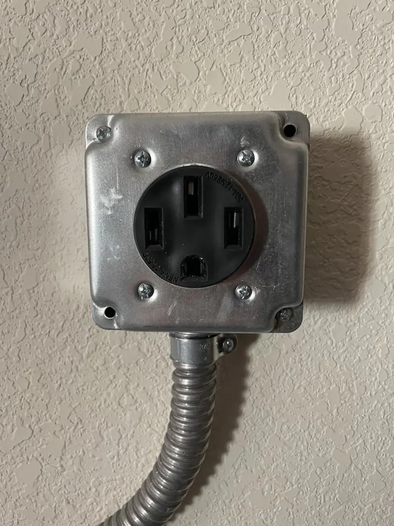 NEMA 14-50 outlet installed for Smart Home Electrical in Crockett