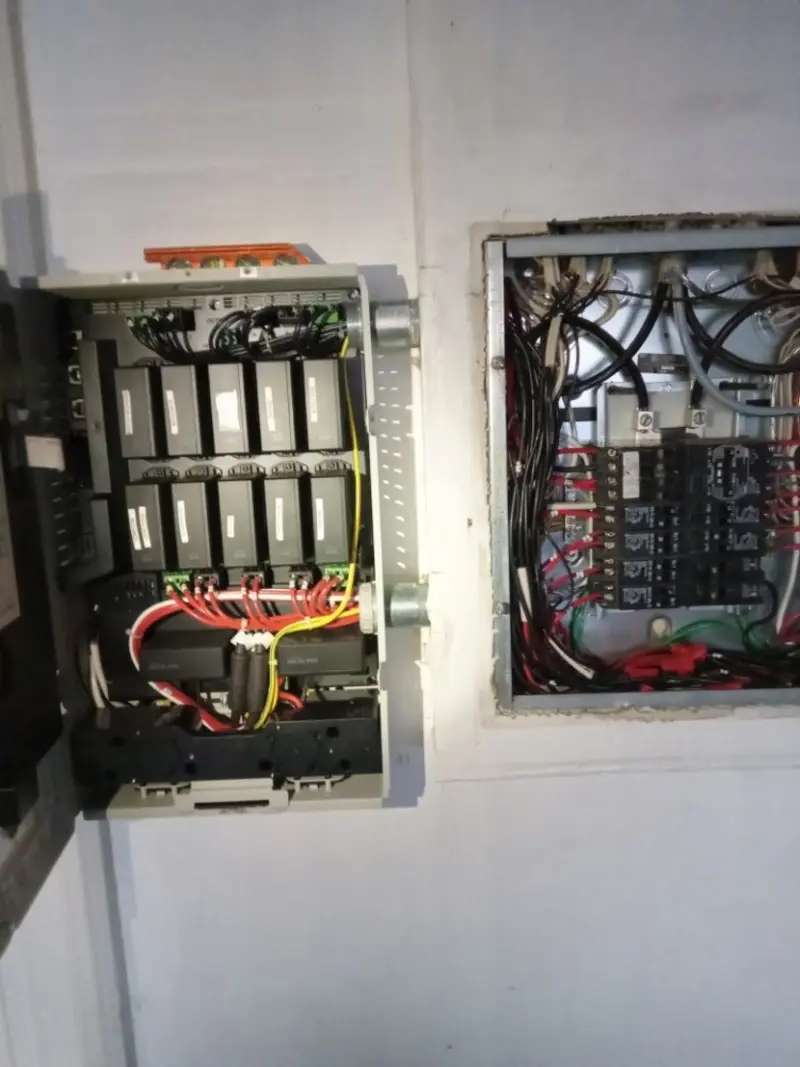 Electrical panel upgrade completed for Ring Doorbell Installation in Crockett
